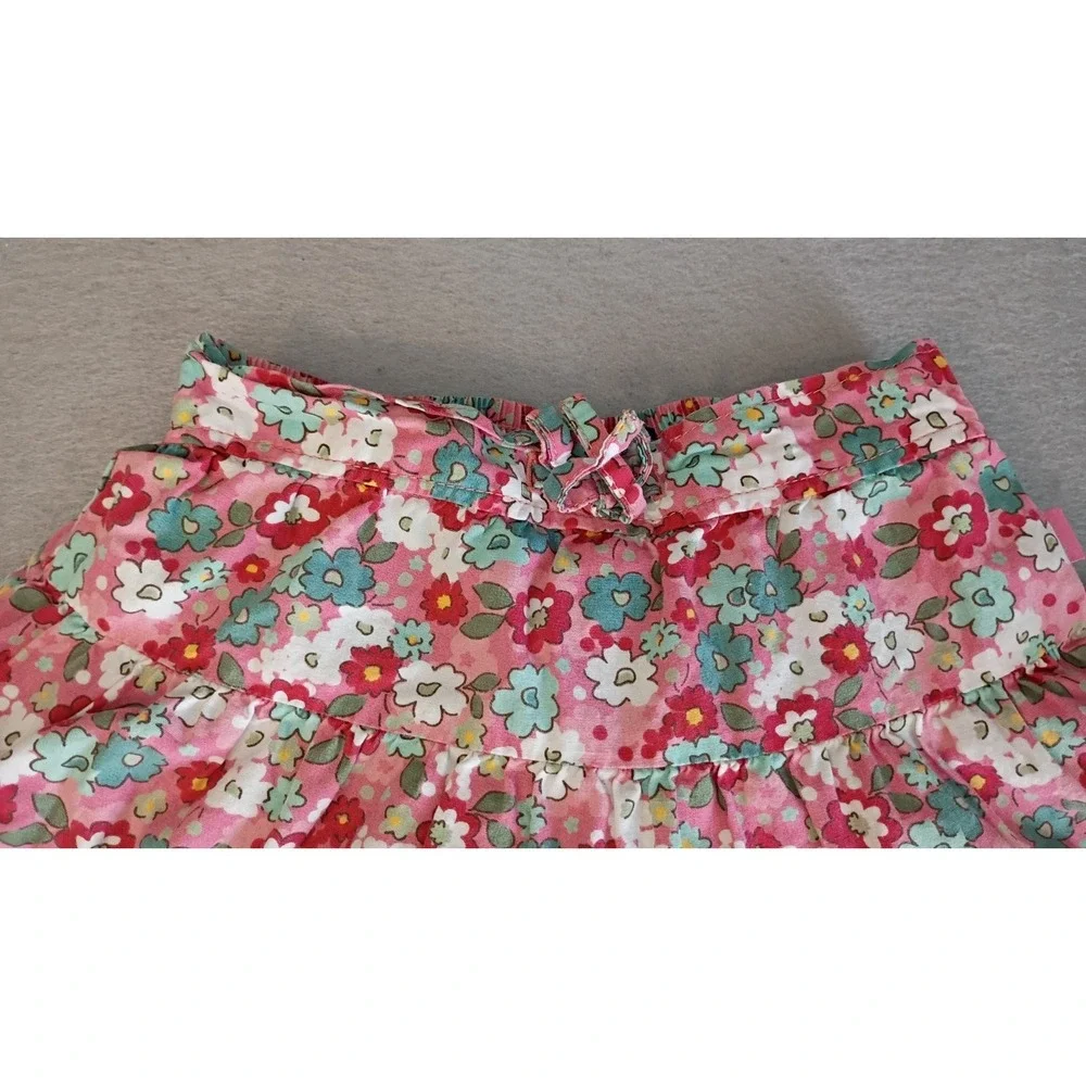 OshKosh B'Gosh Y2K Vtg Light Floral Skirt Bloomers Sz 12 Months,Pink White Green